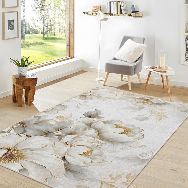 Covor tip traversă crem lavabil 80x200 cm Soft and Gentle – Mila Home