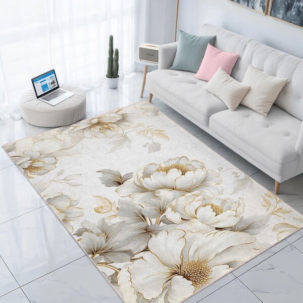Covor tip traversă crem lavabil 80x200 cm Soft and Gentle – Mila Home