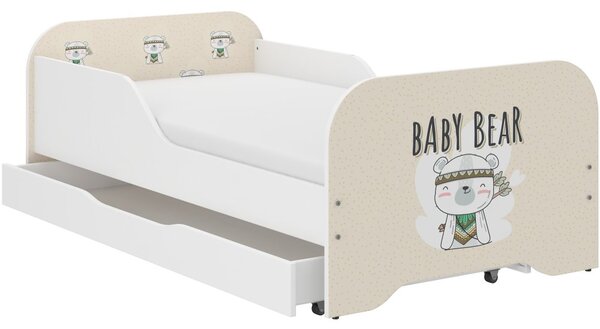 Pat pentru copii Charming Baby Bear 140 x 70 cm