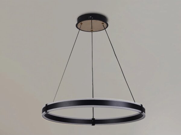 Brilagi-LED Pendul pe cablu CIRCLE LED/85W/230V 3000-6500K dimerizabil negru + telecomandă
