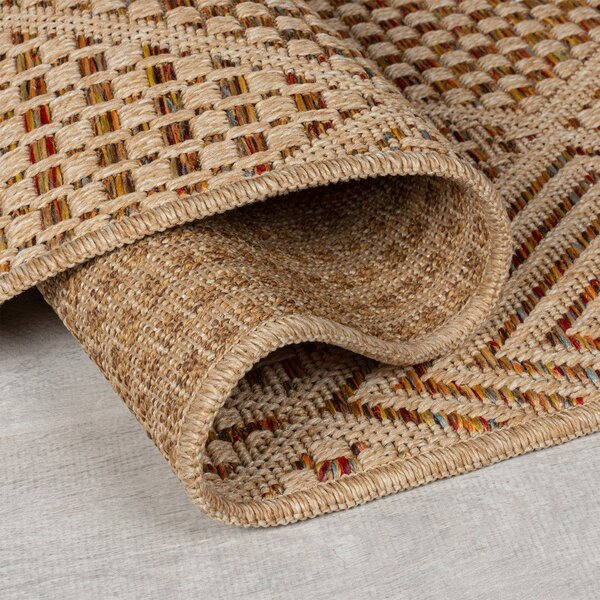 Covor pentru exterior și interior în culoare naturală 120x170 cm Nora Diamond – Flair Rugs