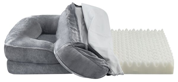 Juskys Pat pentru caini Sheena L 98 x 70 cm - gri