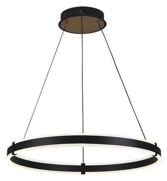 Brilagi-LED Pendul pe cablu CIRCLE LED/85W/230V 3000-6500K dimerizabil negru + telecomandă