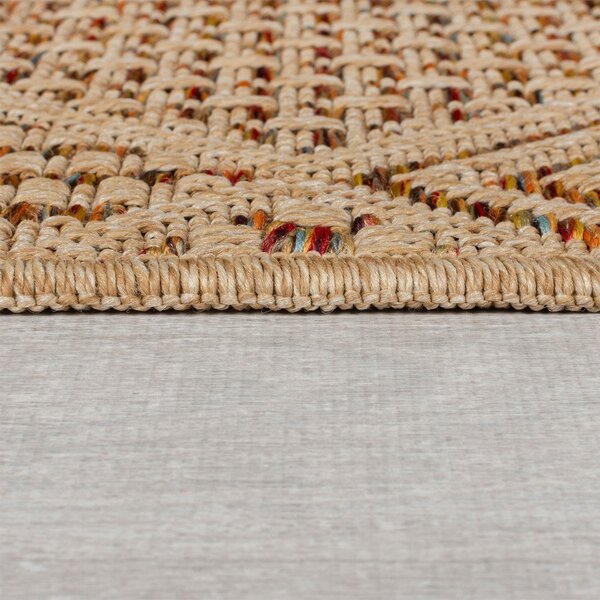Covor pentru exterior și interior în culoare naturală 120x170 cm Nora Diamond – Flair Rugs