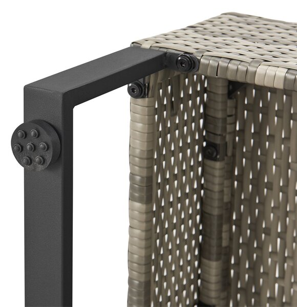 Juskys Set rattan Santorini - gri