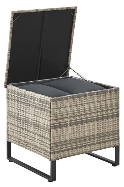 Juskys Set rattan Santorini - gri