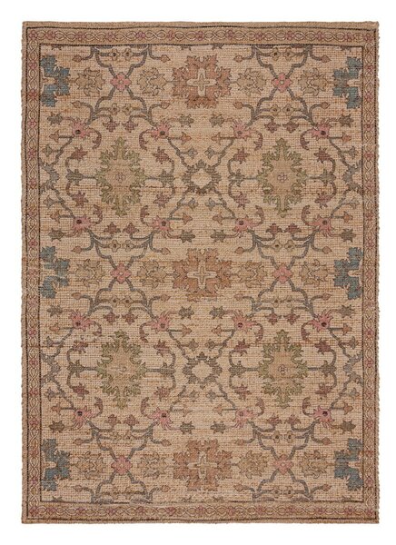 Covor în culoare naturală țesut manual din amestec de iută 200x290 cm Celine Jute Global – Flair Rugs