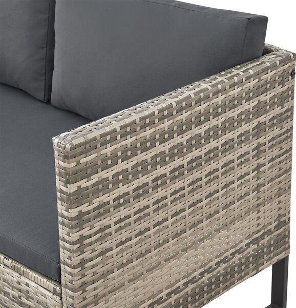 Juskys Set rattan Santorini - gri