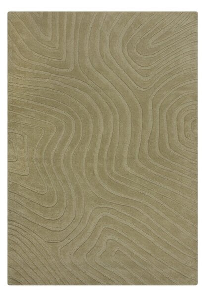 Covor kaki țesut manual din lână 120x170 cm Mesmerise Sage – Flair Rugs