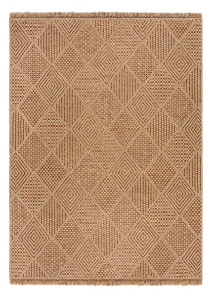 Covor pentru exterior și interior în culoare naturală 120x170 cm Nora Diamond – Flair Rugs