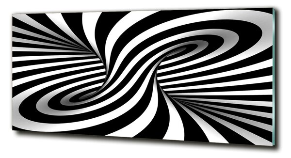 Tablou pe pe sticlă vârtej abstract
