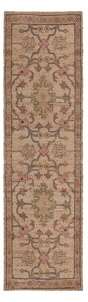 Covor tip traversă în culoare naturală țesut manual din amestec de iută 60x230 cm Celine Jute Global – Flair Rugs