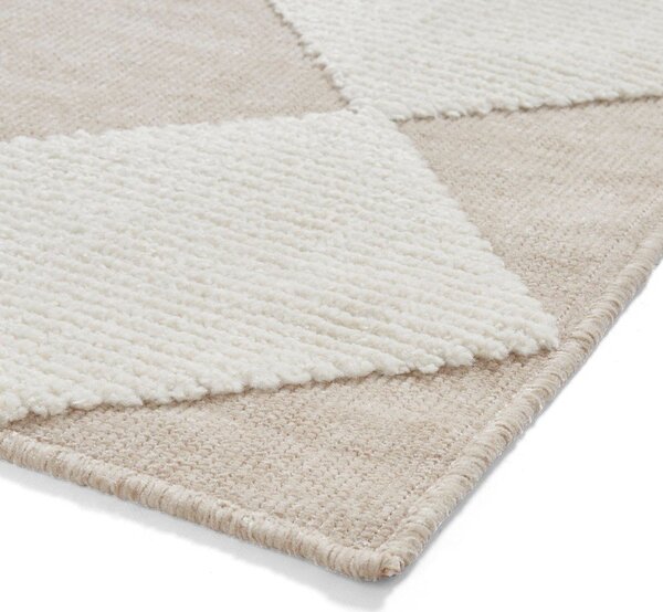 Covor alb-bej lavabil 160x230 cm Lyna Beige&White – Think Rugs