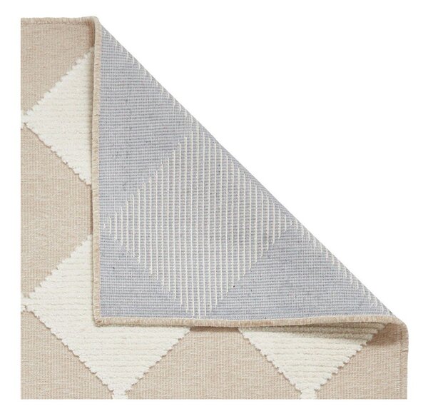 Covor alb-bej lavabil 160x230 cm Lyna Beige&White – Think Rugs