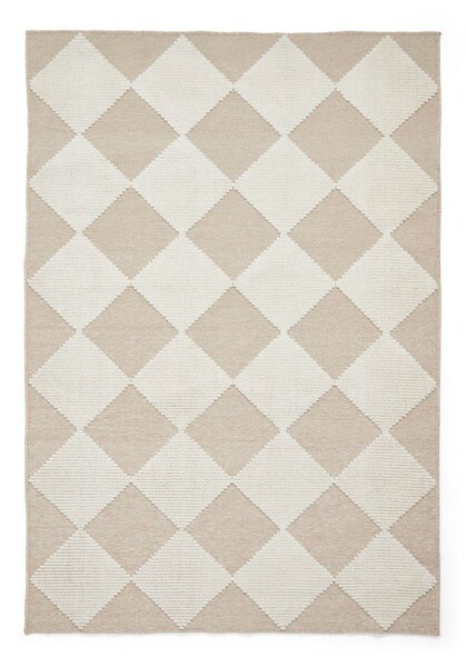 Covor alb-bej lavabil 160x230 cm Lyna Beige&White – Think Rugs