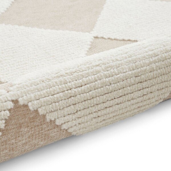 Covor alb-bej lavabil 160x230 cm Lyna Beige&White – Think Rugs