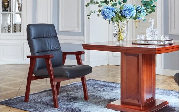 Scaun lemn masiv de conferința Toronto II Personalizabil, 62 × 70 × 101 cm