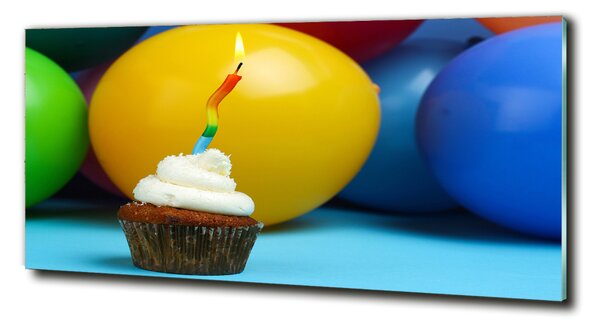 Tablou Printat Pe Sticlă cupcake ziua de nastere