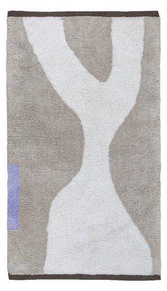 Covor alb/bej lavabil din bumbac 50x80 cm Figura – Mette Ditmer Denmark
