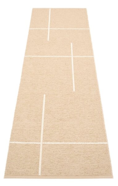 Covor tip traversă pentru interior și exterior bej 70x270 cm Fred Beige – Pappelina