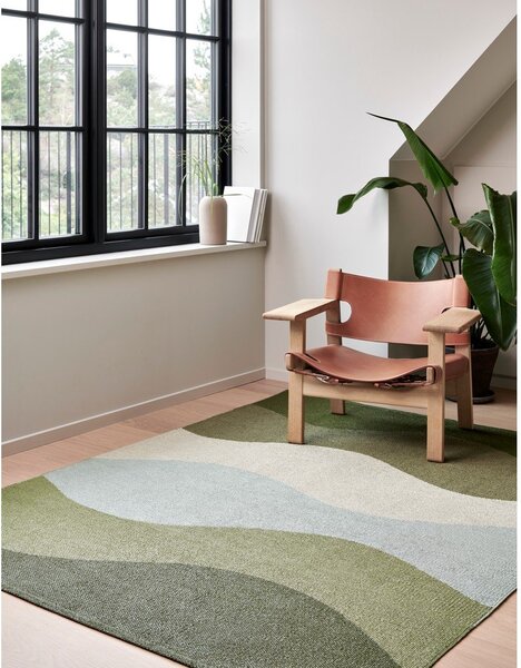 Covor tip traversă pentru interior și exterior verde 70x300 cm Urvi Woods – Pappelina