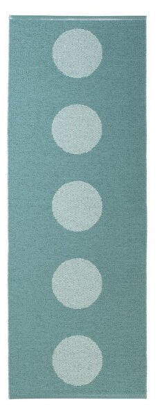 Covor tip traversă pentru interior și exterior turcoaz 70x200 cm Vera Pop Jade – Pappelina