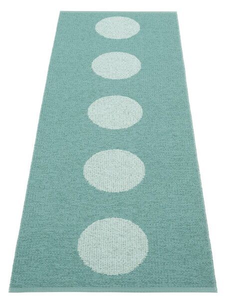 Covor tip traversă pentru interior și exterior turcoaz 70x200 cm Vera Pop Jade – Pappelina