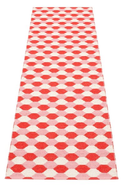 Covor tip traversă pentru interior și exterior roșu 70x250 cm Dana Coral – Pappelina