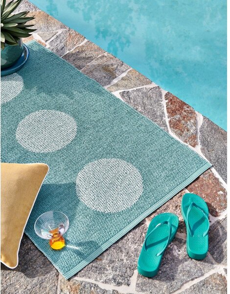 Covor pentru exterior și interior turcoaz 70x120 cm Vera Pop Jade – Pappelina