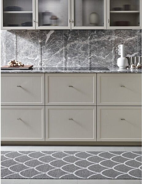Covor pentru exterior și interior gri 70x50 cm Kotte Charcoal – Pappelina