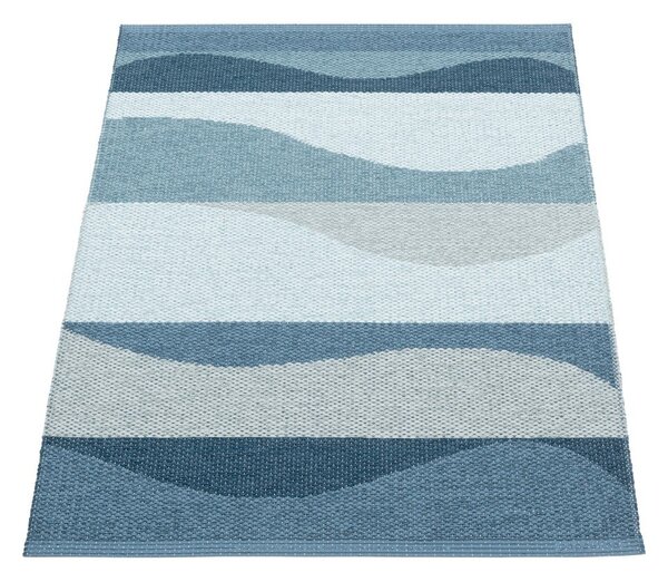 Covor pentru exterior și interior albastru 70x100 cm Urvi Water – Pappelina