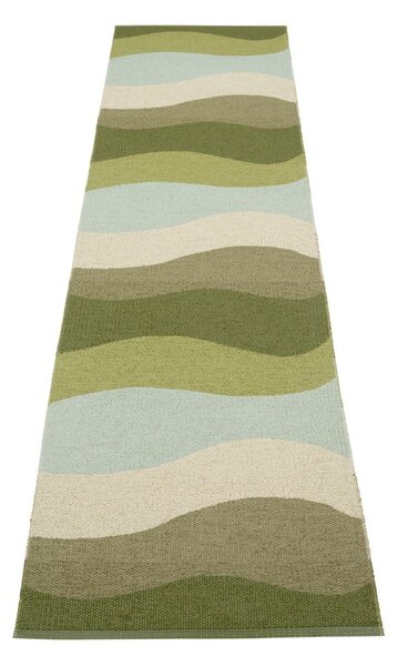 Covor tip traversă pentru interior și exterior verde 70x300 cm Urvi Woods – Pappelina