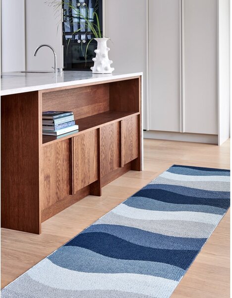 Covor pentru exterior și interior albastru 70x100 cm Urvi Water – Pappelina