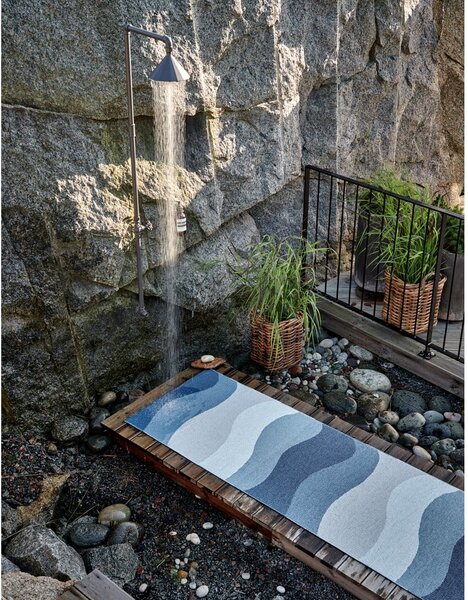 Covor pentru exterior și interior albastru 70x100 cm Urvi Water – Pappelina