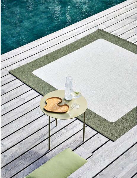 Covor pentru exterior și interior verde/crem 70x120 cm Ilda Pine – Pappelina