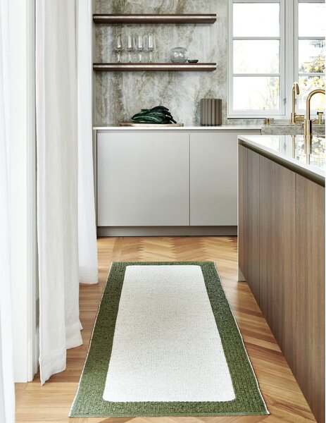 Covor pentru exterior și interior verde/crem 70x120 cm Ilda Pine – Pappelina