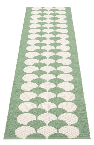 Covor tip traversă pentru interior și exterior verde/crem 70x250 cm Poppy Oregano – Pappelina