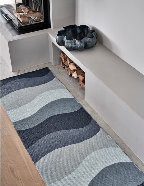 Covor pentru exterior și interior albastru 70x100 cm Urvi Water – Pappelina