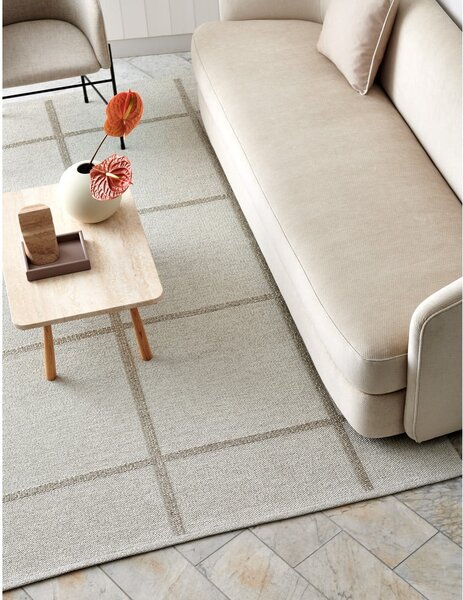 Covor pentru exterior și interior crem 70x100 cm Ada Fossil – Pappelina