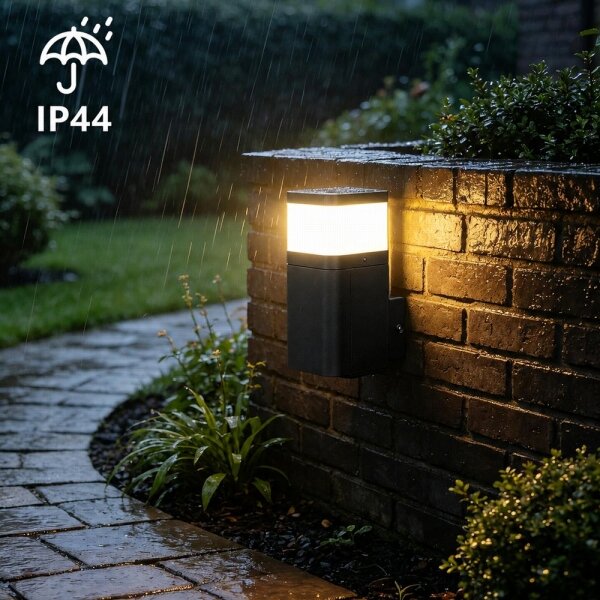 BRILAGI - Lampă de perete pentru exterior cu priză SCHUKO PILLAR 1xG9/11W/230V IP44 neagră