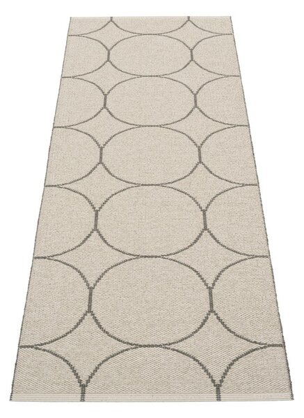 Covor tip traversă pentru interior și exterior gri închis 70x200 cm Boo Charcoal Linen – Pappelina