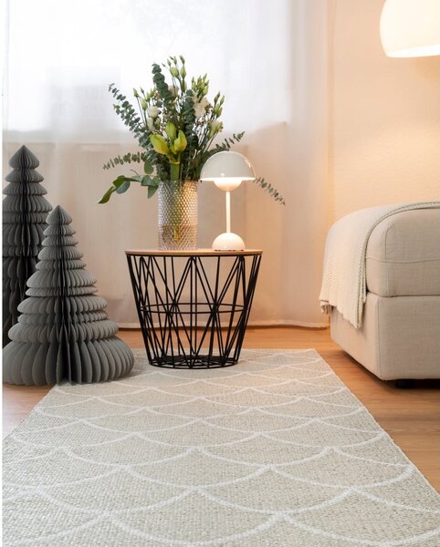 Covor pentru exterior și interior crem 70x50 cm Kotte Linen – Pappelina