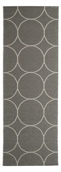 Covor tip traversă pentru interior și exterior gri închis 70x200 cm Boo Charcoal Linen – Pappelina