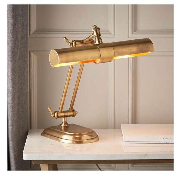 Endon 69834 - Lampă de masă WINCHESTER 2xE14/6W/230V alamă
