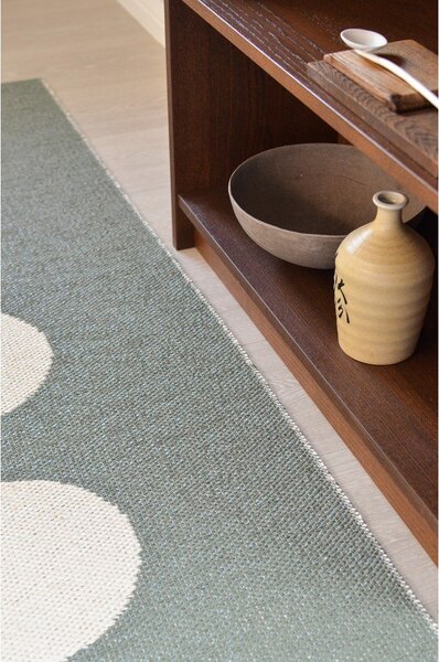 Covor tip traversă pentru interior și exterior verde 70x150 cm Vera Army – Pappelina