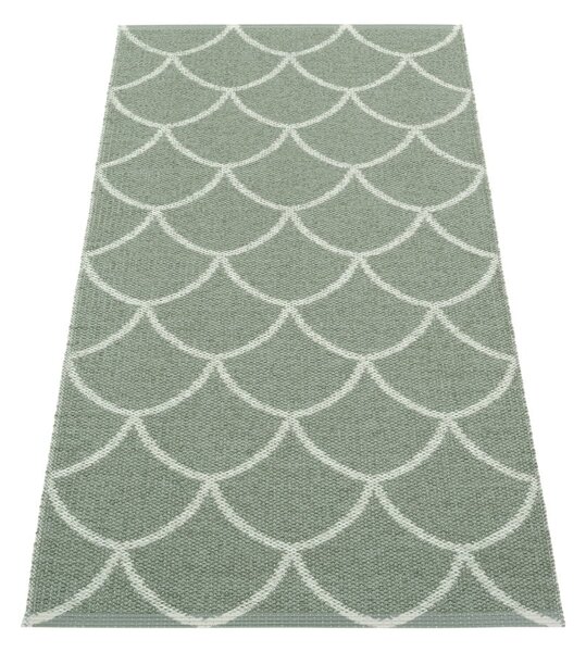 Covor tip traversă pentru interior și exterior verde 70x150 cm Kotte Army Sage – Pappelina