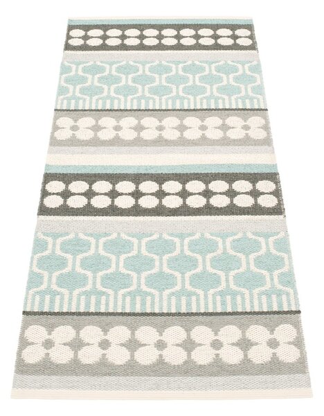Covor tip traversă pentru interior și exterior gri/turcoaz 70x180 cm Asta Pale Turquoise – Pappelina