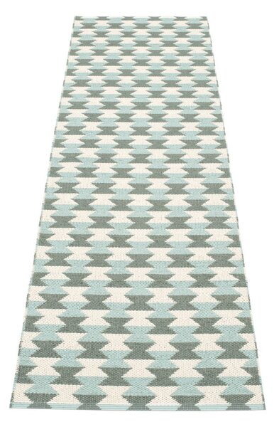 Covor tip traversă pentru interior și exterior verde/turcoaz 70x250 cm Dana Army – Pappelina