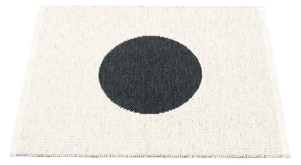 Covor pentru exterior și interior alb-negru 70x90 cm Vera Black – Pappelina