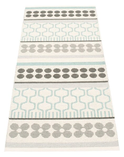 Covor tip traversă pentru interior și exterior gri/turcoaz 70x180 cm Asta Pale Turquoise – Pappelina